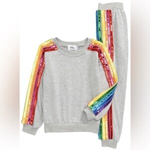 Lola and the Boys- Girls Sequin Tracksuit Set